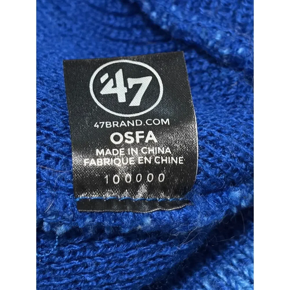 Indianapolis Colts Beanie Hat Blue Knit Cuffed 47 Brand OSFA NFL Winter Cap